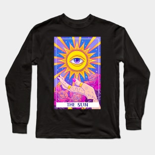 Tarot modern deck. Tarot card. The Sun Long Sleeve T-Shirt